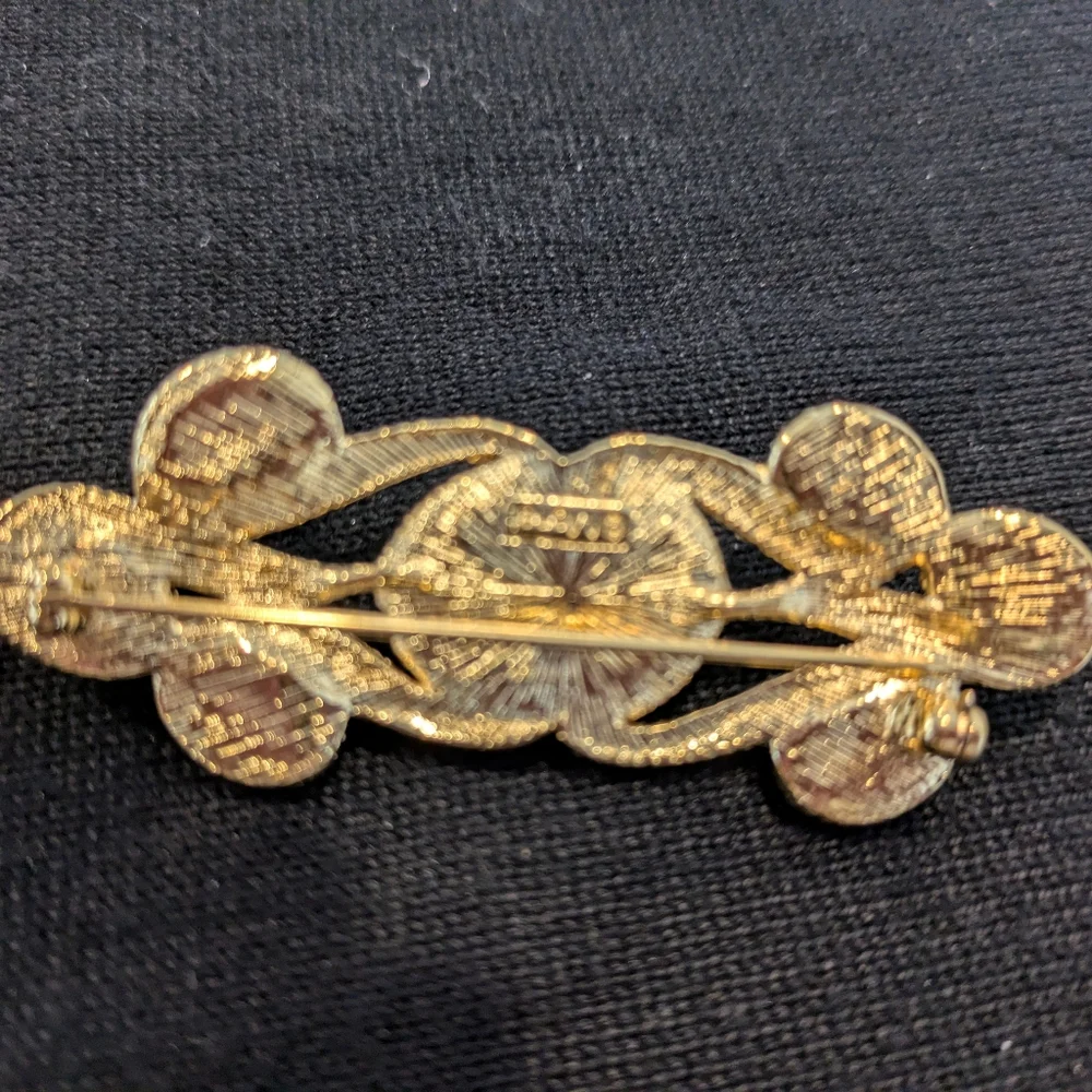 Elegant Gold and Silver Brooch Set of 5